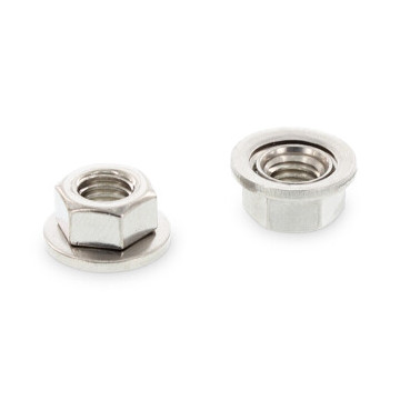 Combinatiemoer met beweegbare schijf M10 Art. 9085 RVS A2-50 SW17 (200 stuks)