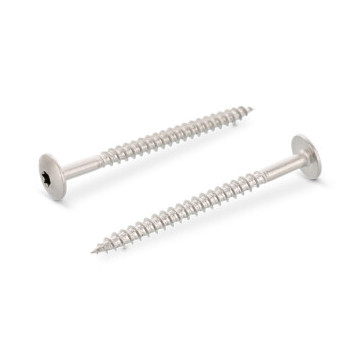 Trespo houtschroef plat-ronde kop 5,5 x 38 mm Art. 9086 RVS A4-50 TX20 (100 stuks)