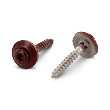 Spenglerschroef 4,5 x 60 mm RAL 3009 Art. 9087 RVS A2-50 TX20 (200 stuks) Spenglerschroef 4,5 x 60 mm RAL 3009 Art. 9087 RVS A2-50 TX20 (200 stuks)