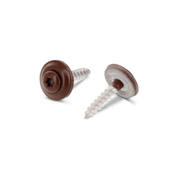 Spenglerschroef 4,5 x 60 mm RAL 8011 Art. 9087 RVS A2-50 TX20 (200 stuks)