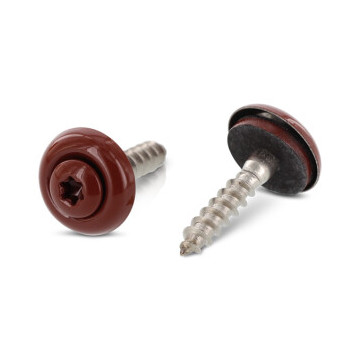 Spenglerschroef 4,5 x 25 mm RAL 3009 Art. 9087 RVS A2-50 TX20 (200 stuks)