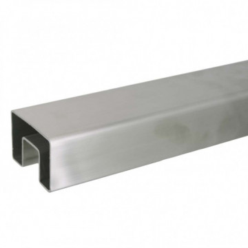 RVS U-profielbuis 40 x 40 x 1,5 mm RVS-316 K320 geslepen