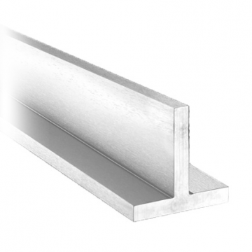 RVS T-profiel warmgewalst 50 x 50 x 5 mm RVS-304 onbewerkt