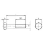 Zeskantbout M12 x 65 mm ISO 4014 RVS A4-70 SW18 (50 stuks)