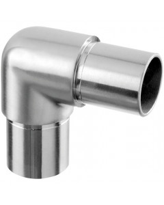 Hoekverbinder voor buis 42,4 x 2,0 mm vast mat geslepen model 0303 RVS-304