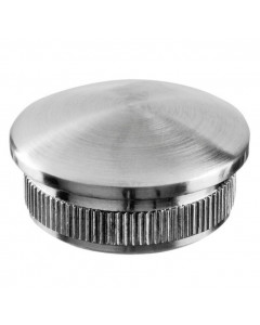 Eindkap afgerond, buis 42,4 x 2,0 mm, model 5729, RVS-304