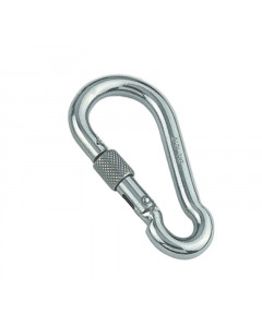 Karabijnhaak met borgmoer 5x50 mm RVS-316