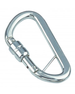 Karabijnhaak met veerslot en stang 8 x 64 mm RVS-316