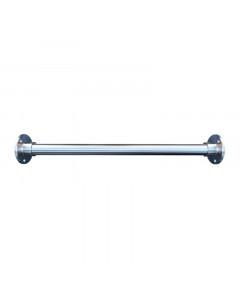 RVS garderobestang 42,4 mm