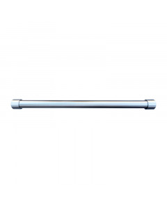 RVS garderobestang 42,4 mm blind