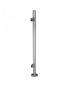 Baluster compleet 989 mm buis 42,4 x 2,0 mm RVS-304 mat geslepen