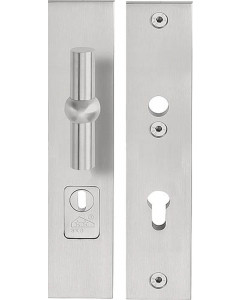 Massieve veiligheidsschilden met kerntrekbeveilliging FERROVIA FV22-50KT knop/kruk SKG*** PC92 mat RVS mat RVS