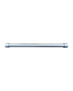 RVS garderobestang 42,4 mm blind