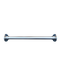 RVS garderobestang 42,4 mm