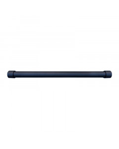 RVS garderobestang 42,4 mm blind fijnstructuur zwart