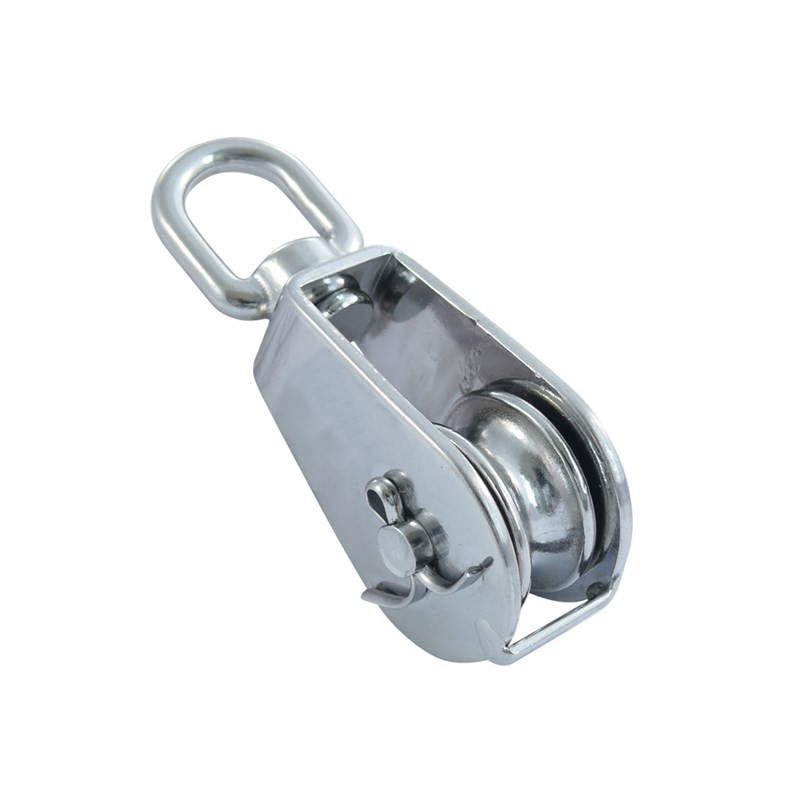 GothicBride 2-pack 34 mm katrol met kogellager, 250 kg draagkracht staalkabel, roestvrijstalen katrol voor kabels, kabelconstructie, fitness (2 stuks-34mm