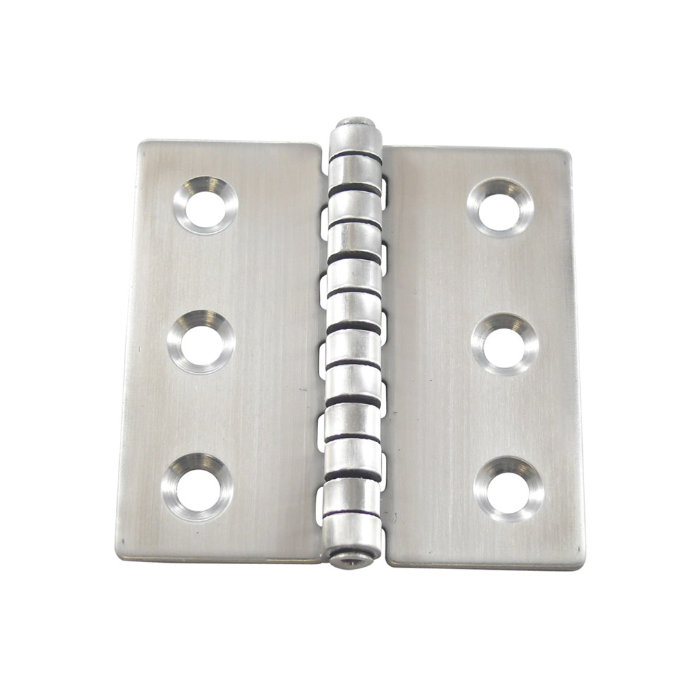 Micro Trader 3 Inch Rising Butt Door Hinge - Left Handed, Lift Off Stainless Steel Hinge (2 Pcs)
