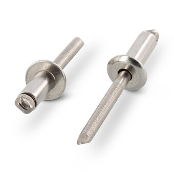 RVS Platkop Blindklinknagels (popnagels) DIN 7337 / ISO 15983